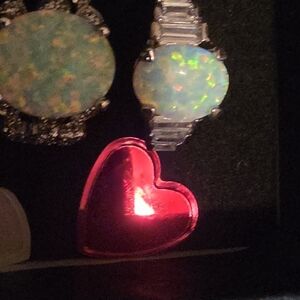 Elegant Opal Silver Ring